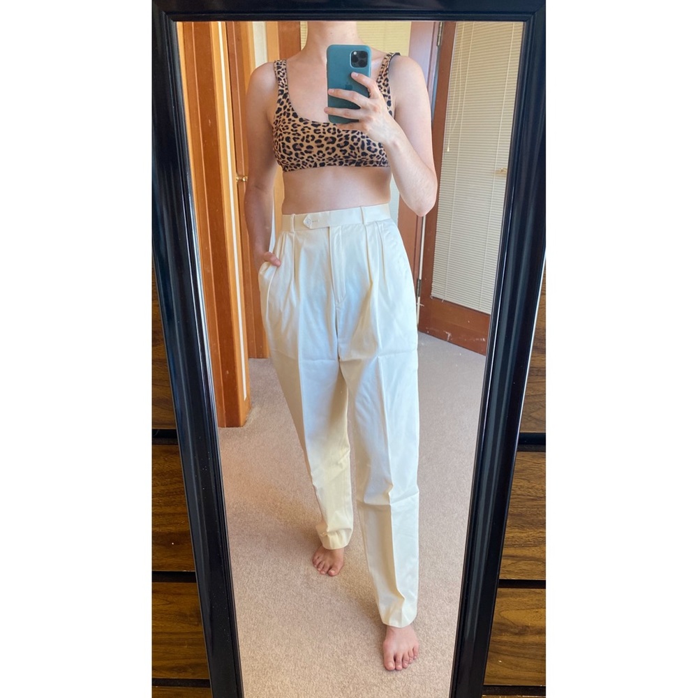 Vintage Pale Yellow Trousers